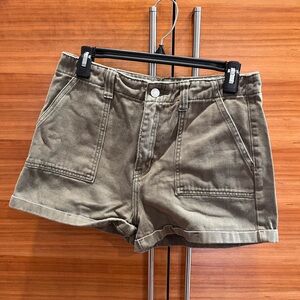 Pacsun mom shorts army green size 29